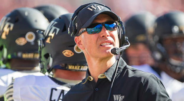 Dave Clawson looks up
