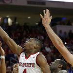Dennis Smith drives to the basket