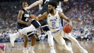 Joel Berry drives to the hoop