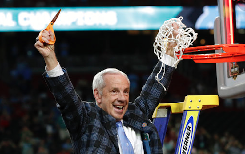 Roy Williams cuts the net