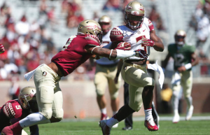 Cam Akers breaks tackle