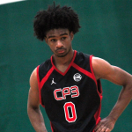 Coby White puts hands on hips