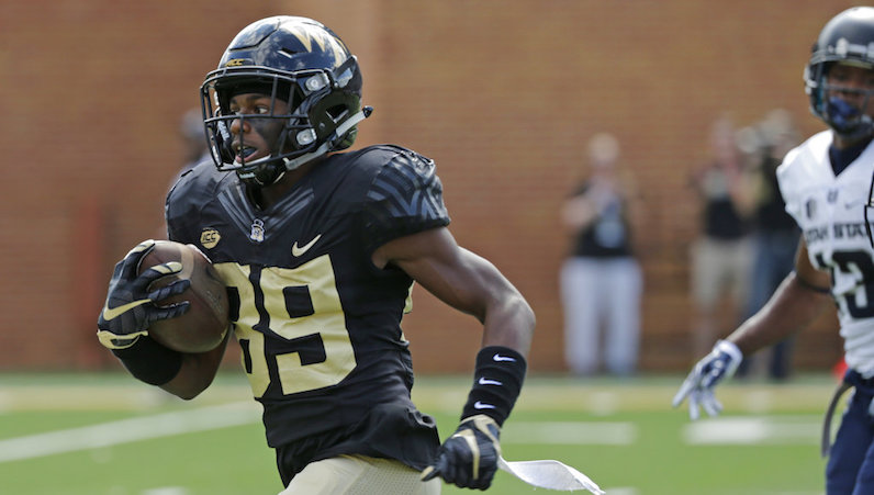 Wake Forest Redshirt Sophomore Wide Receiver Greg Dortch Declares