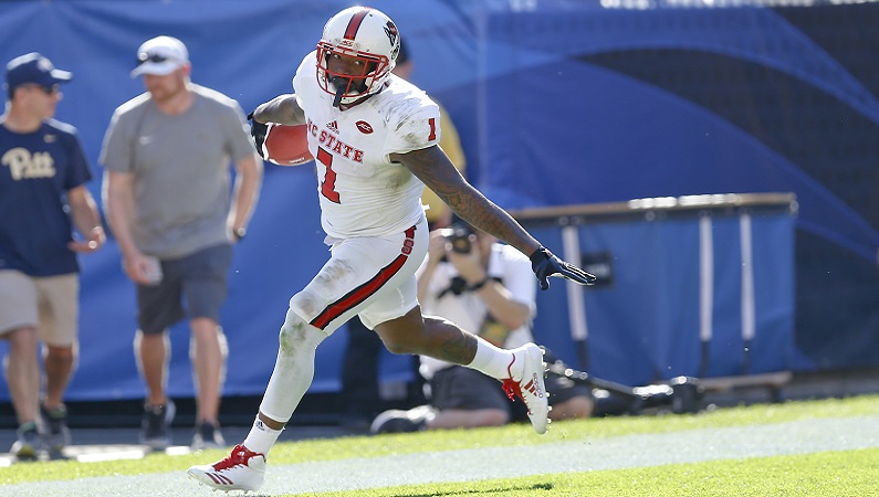 Jaylen Samuels celebrates