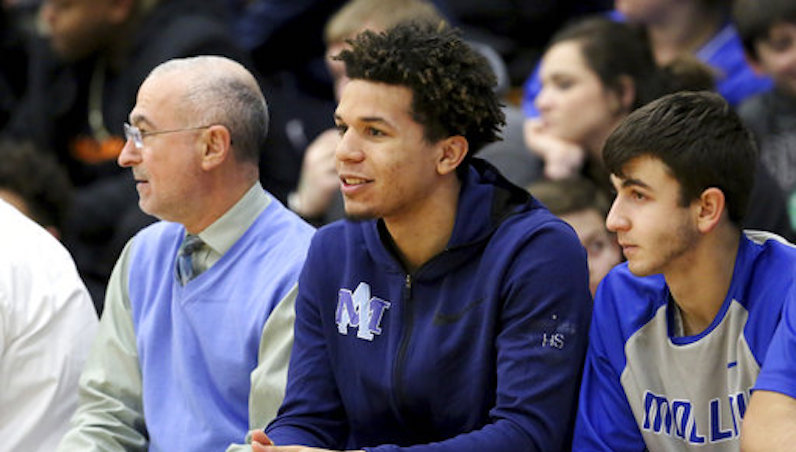 Cole Anthony sits