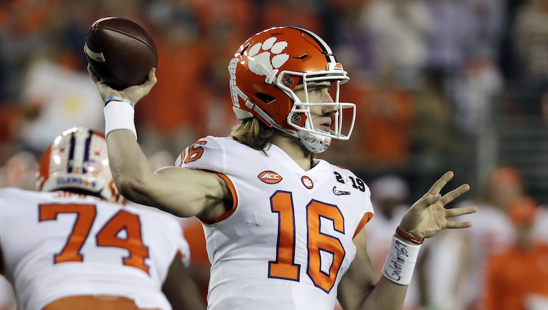 Trevor Lawrence throws