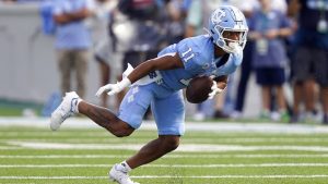 Josh Downs runs